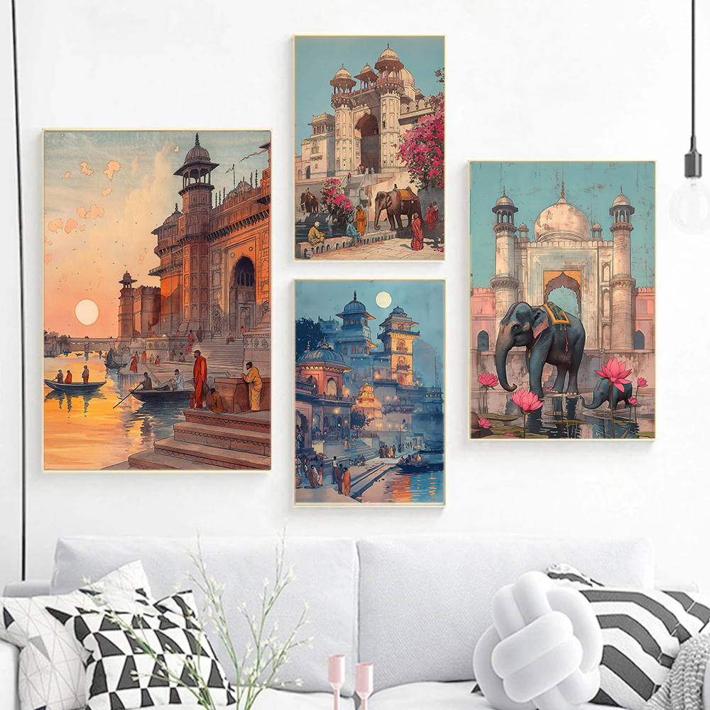 Vintage Ancient India Living B - đánh giá và giá Home Decor Varanasi
