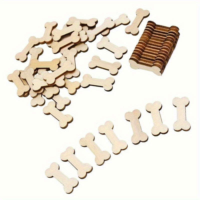 Vintage Wooden Dog Bone Crafts - đánh giá và giá Home Decor Scrap
