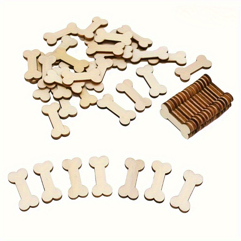 Vintage Wooden Dog Bone Crafts - đánh giá và giá Home Decor Scrap