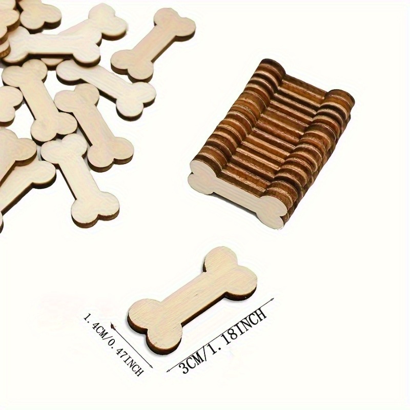 Vintage Wooden Dog Bone Crafts - đánh giá và giá Home Decor Scrap