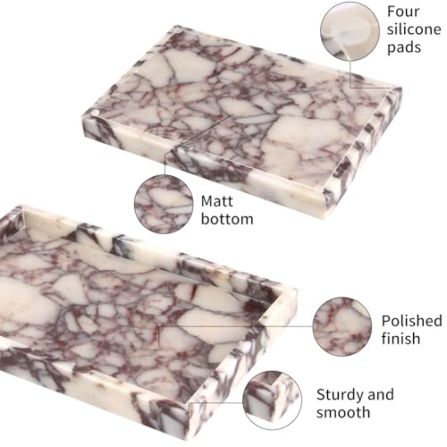 Marble Bathroom Vanity Tray, N - đánh giá và giá Home Decoration