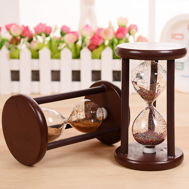 WW retro simple wooden hourgla - đánh giá và giá Home Decor Retro