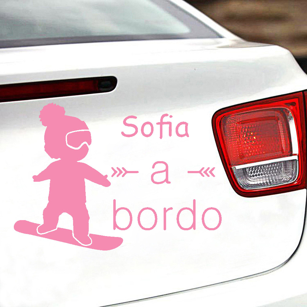 1pc Vinyl baby a bordo colorfu - đánh giá và giá Home Decor Scrap