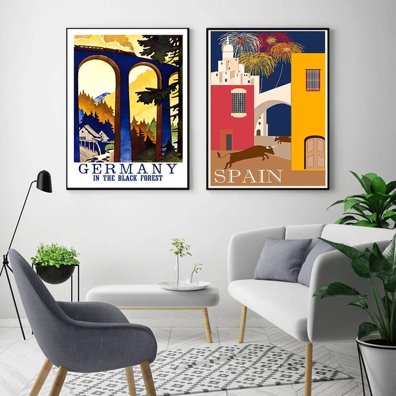 Famous City Travel Poster Braz - đánh giá và giá Home Decor Canada