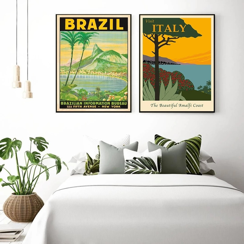 Famous City Travel Poster Braz - đánh giá và giá Home Decor Canada