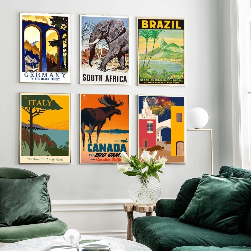 Famous City Travel Poster Braz - đánh giá và giá Home Decor Canada
