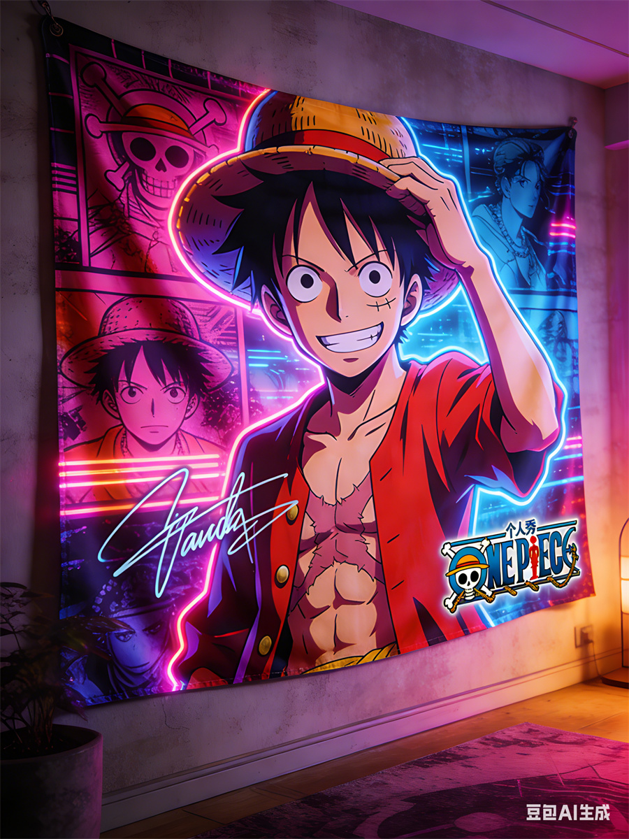 One Piece Luffy 3D Effect Wall - đánh giá và giá Home Decor Online