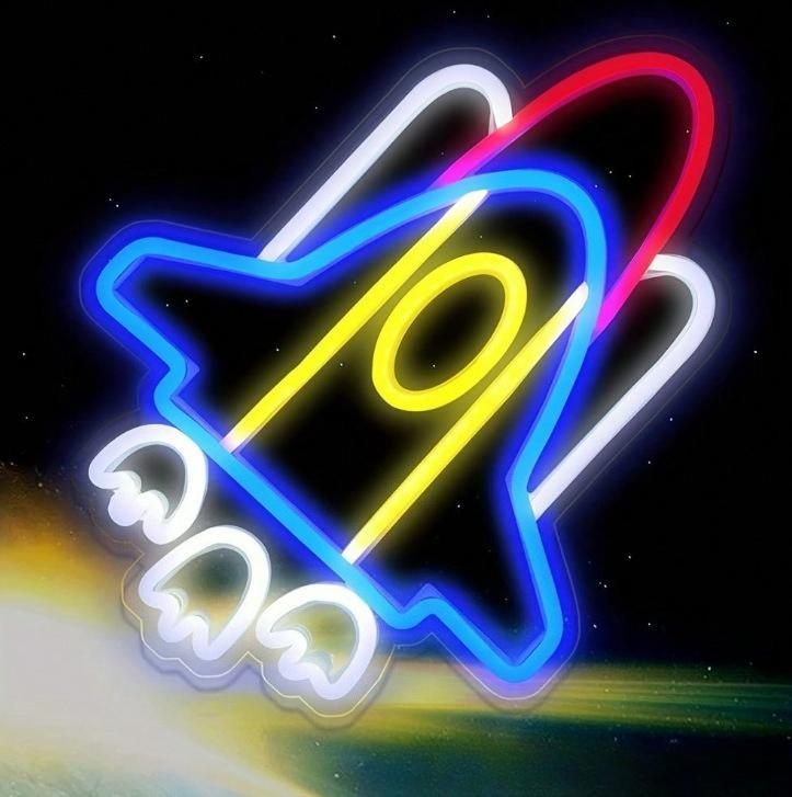 Rocket Neon Sign USB Neon Ligh - đánh giá và giá Home Decor Lighting