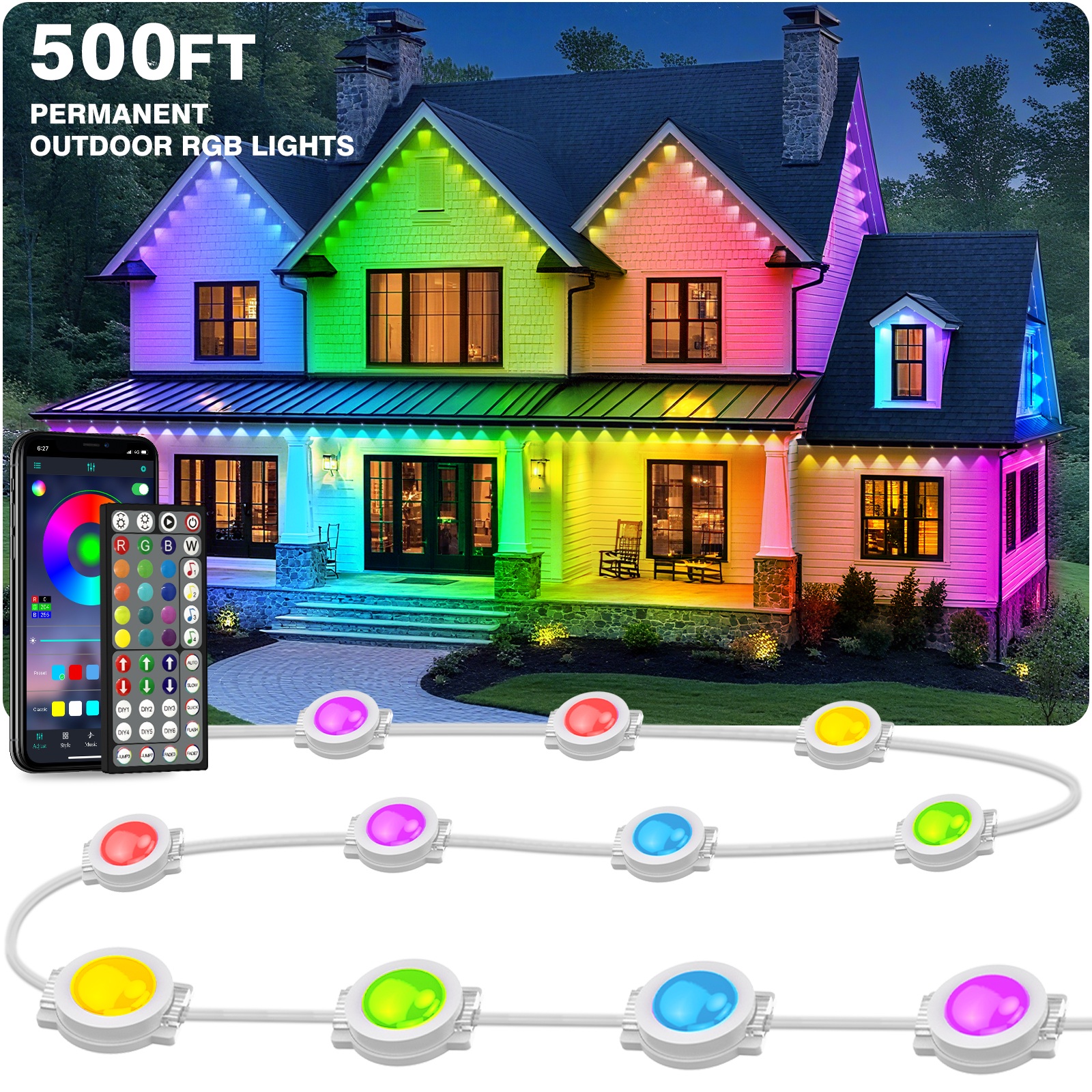 500FT Permanent Outdoor LED St - đánh giá và giá Home Decor App Free