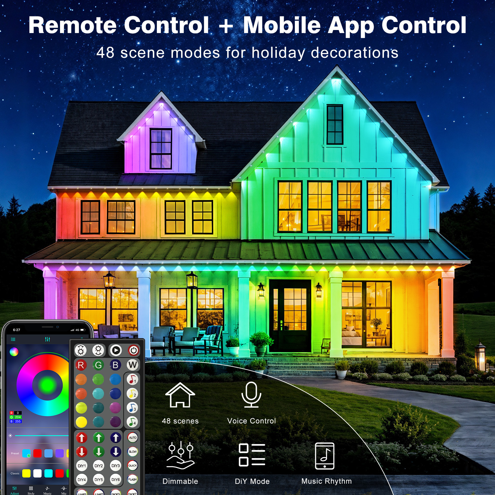 500FT Permanent Outdoor LED St - đánh giá và giá Home Decor App Free