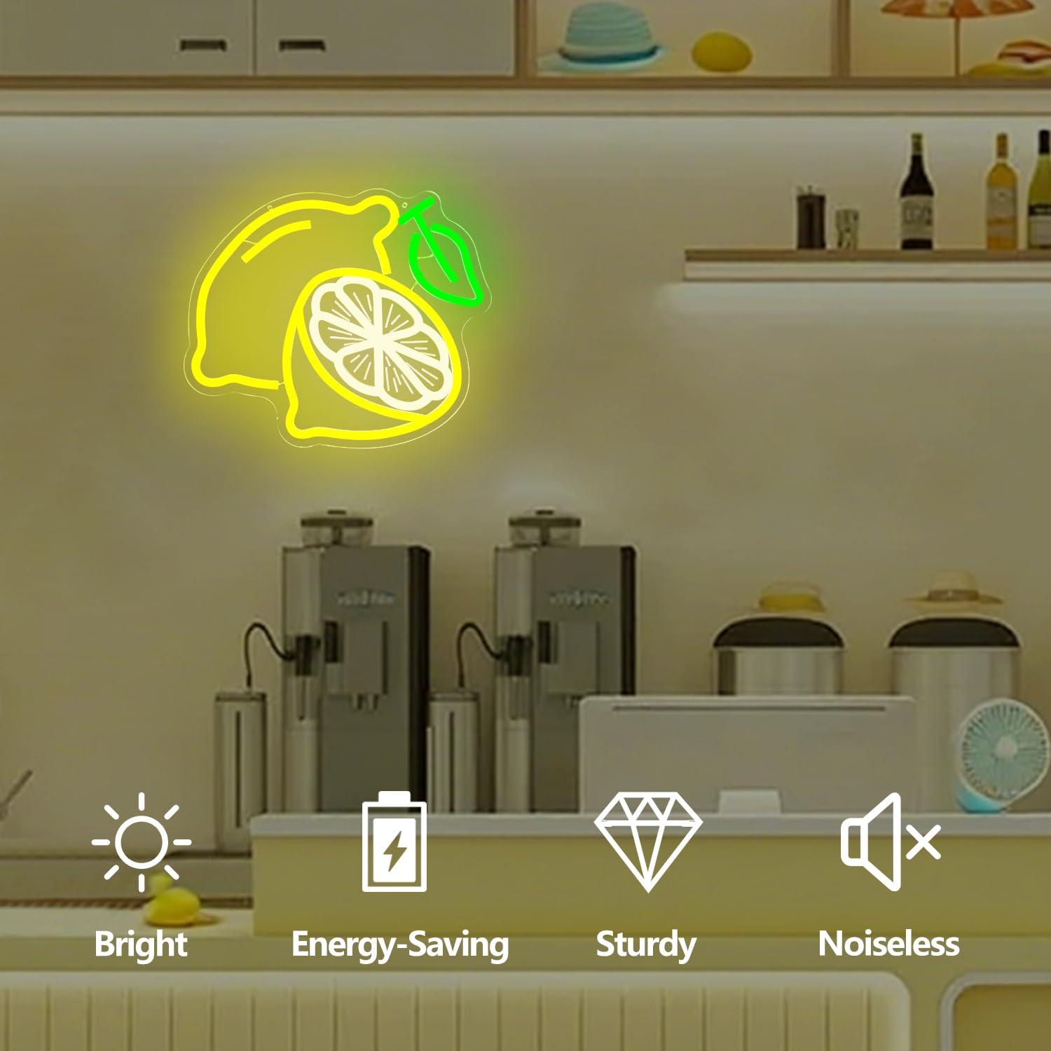Lemon Neon Sign Dimmable LED L - đánh giá và giá Home Decor Lighting