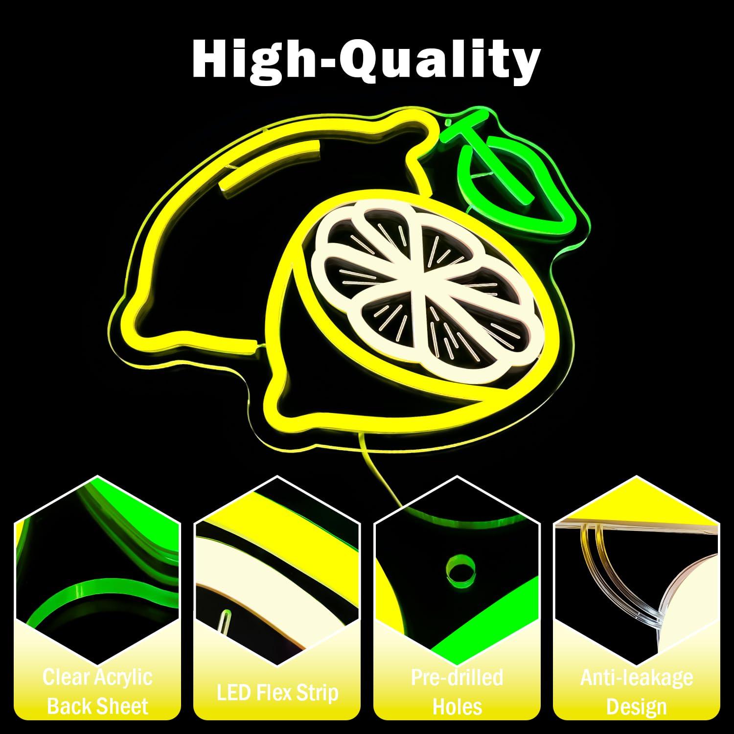 Lemon Neon Sign Dimmable LED L - đánh giá và giá Home Decor Lighting
