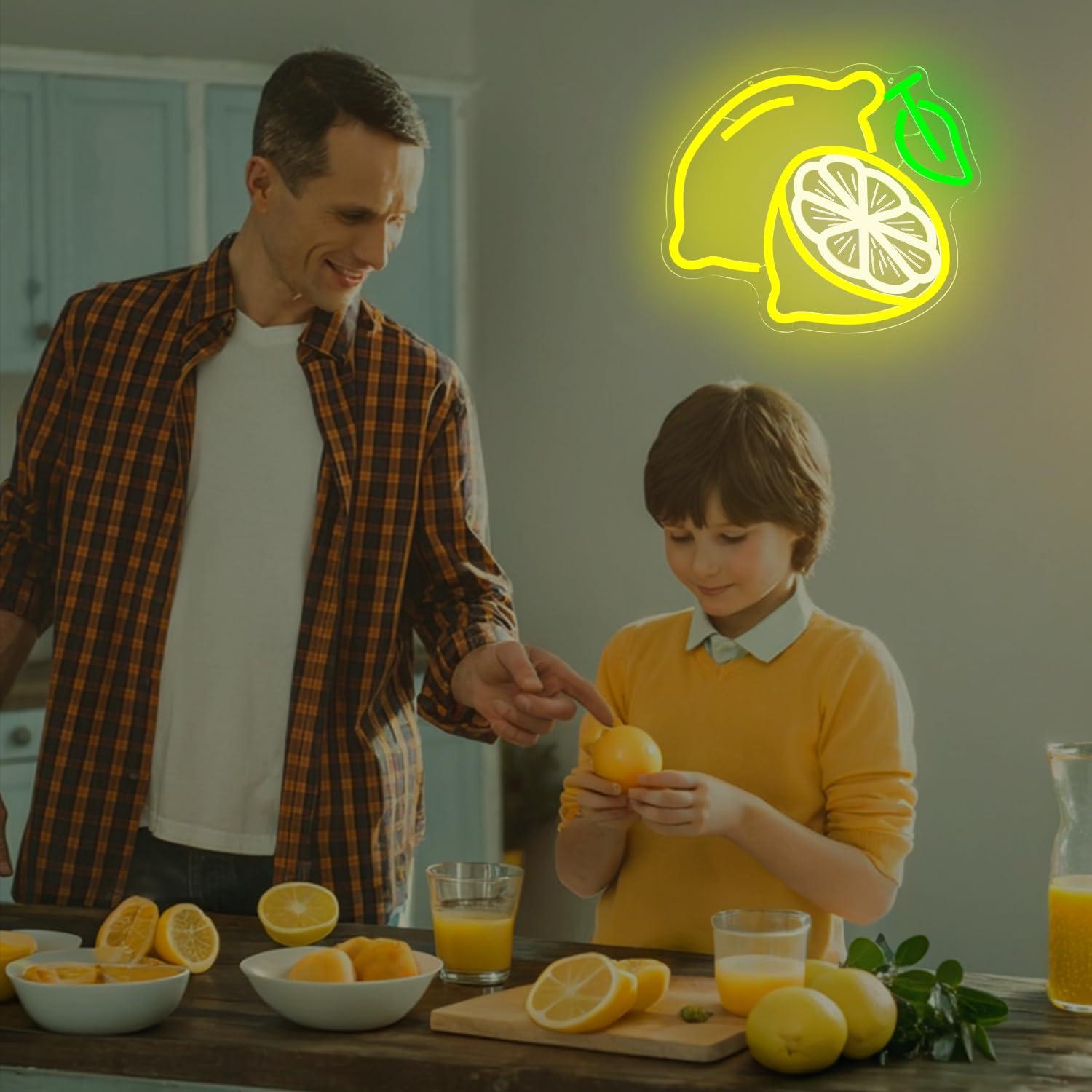 Lemon Neon Sign Dimmable LED L - đánh giá và giá Home Decor Lighting