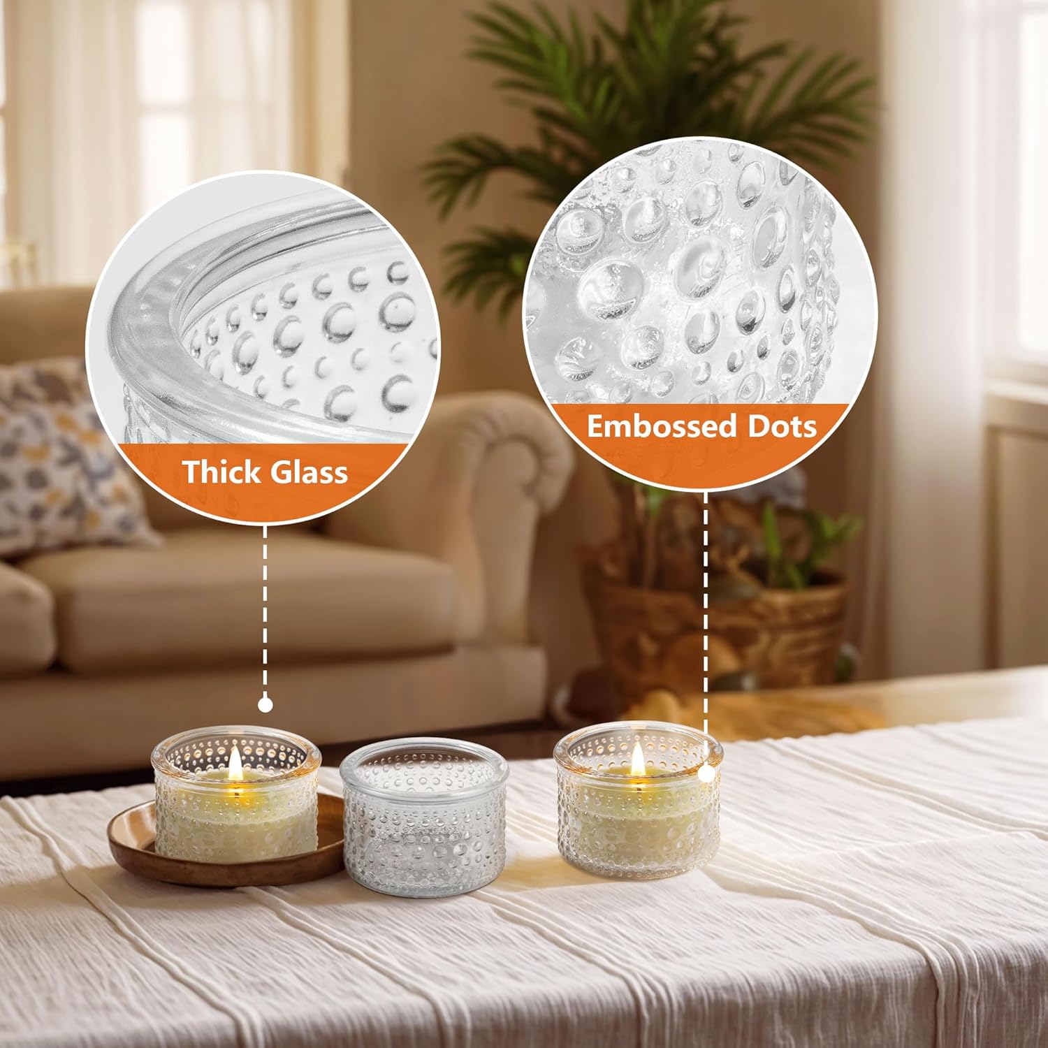 Clear Tealight Candle Holders  - đánh giá và giá Home Decor For Birthday