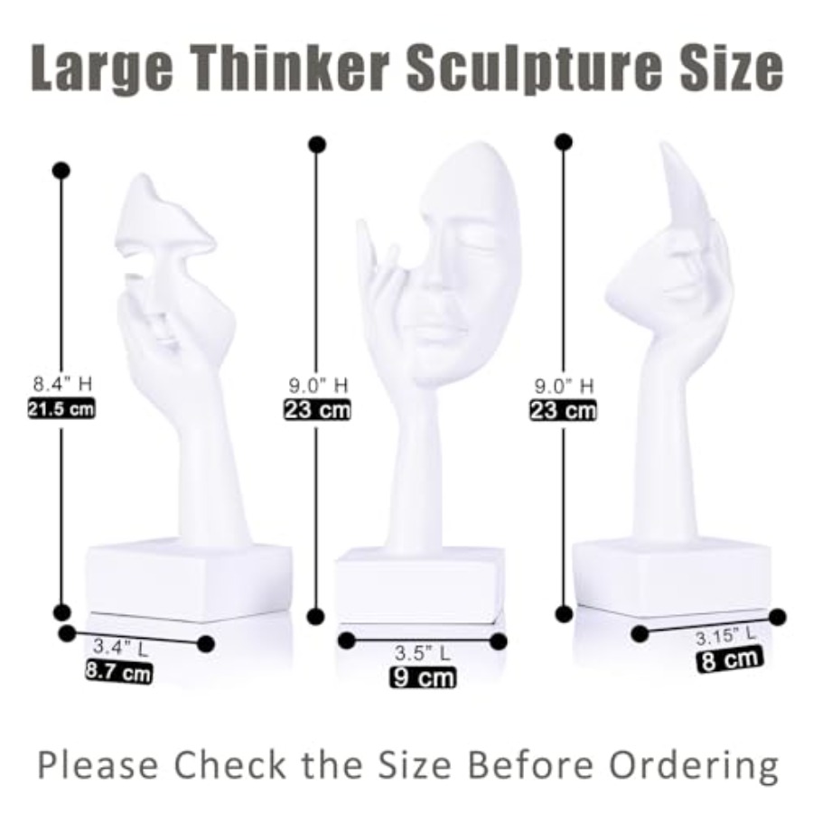 Thinker Large Statue Set - Art - đánh giá và giá Home Decor Living