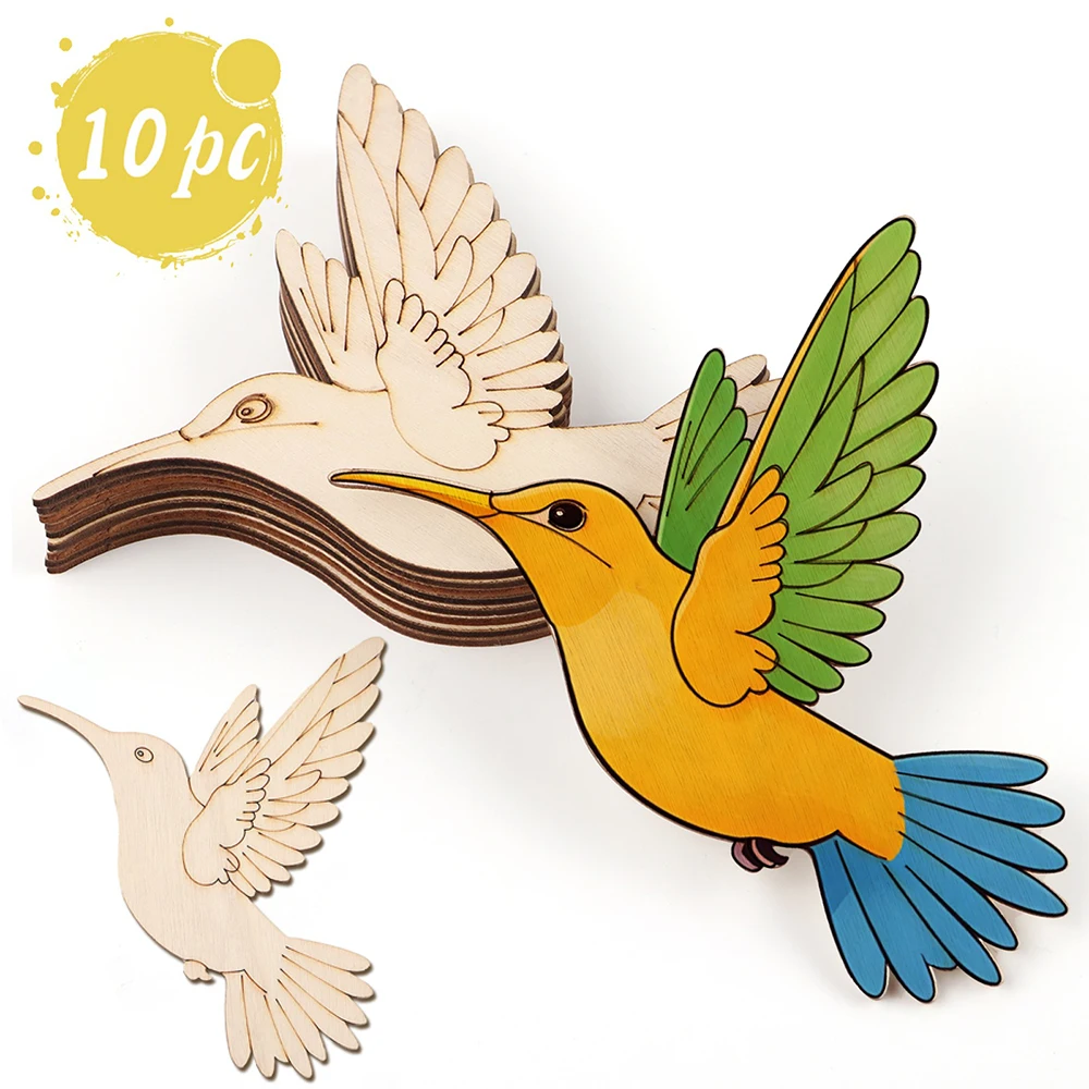 10pcs Unfinished Wood Animal B - đánh giá và giá Home Decoration