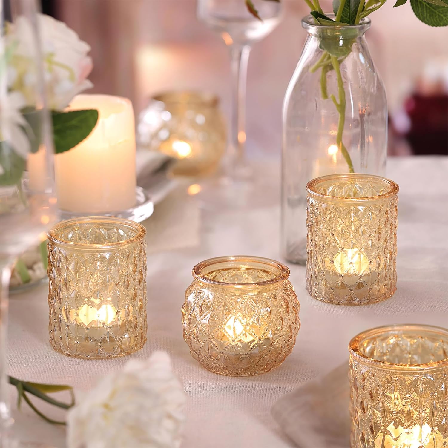 Gold Votive Candle Holders for - đánh giá và giá Home Decor Gold