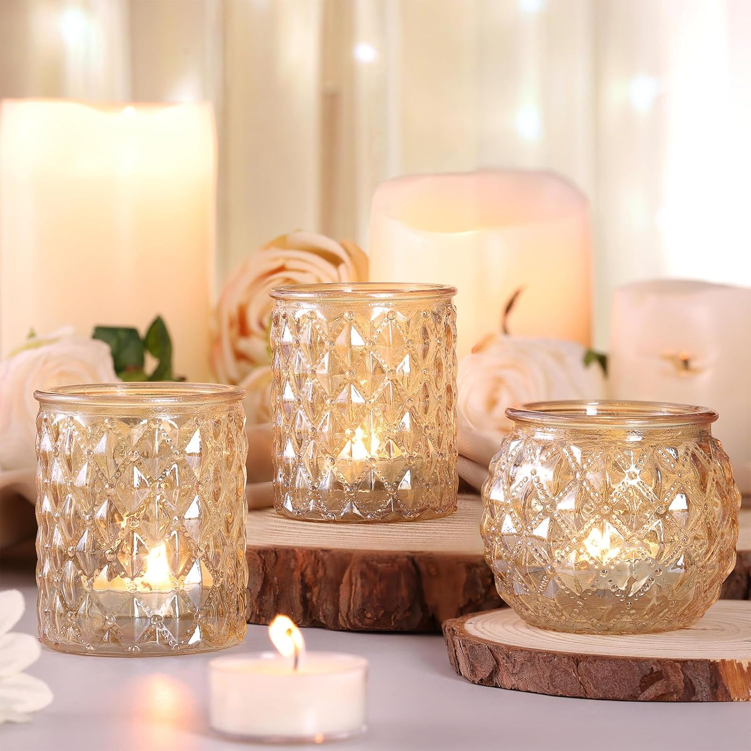 Gold Votive Candle Holders for - đánh giá và giá Home Decor Gold