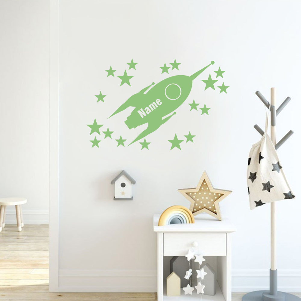 1pc Cartoon Rockets and stars  - đánh giá và giá Home Decor Living