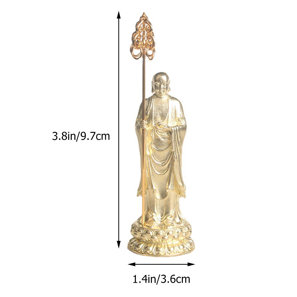 Brass Buddha Statue Monk Spade - đánh giá và giá Home Decor Zen