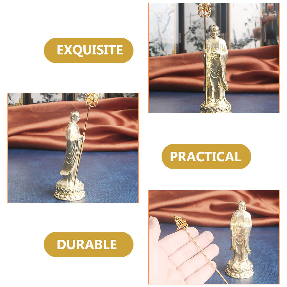 Brass Buddha Statue Monk Spade - đánh giá và giá Home Decor Zen