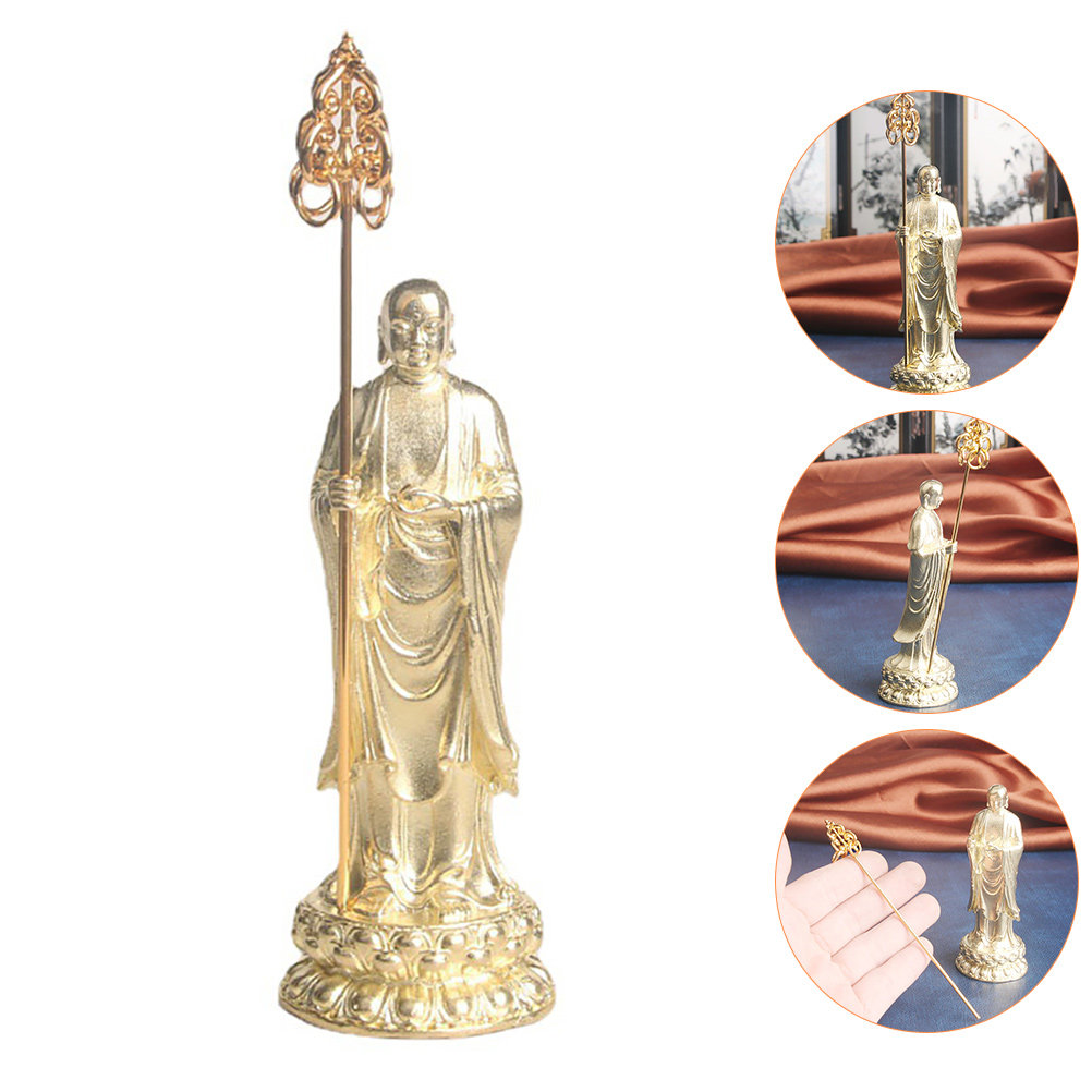 Brass Buddha Statue Monk Spade - đánh giá và giá Home Decor Zen