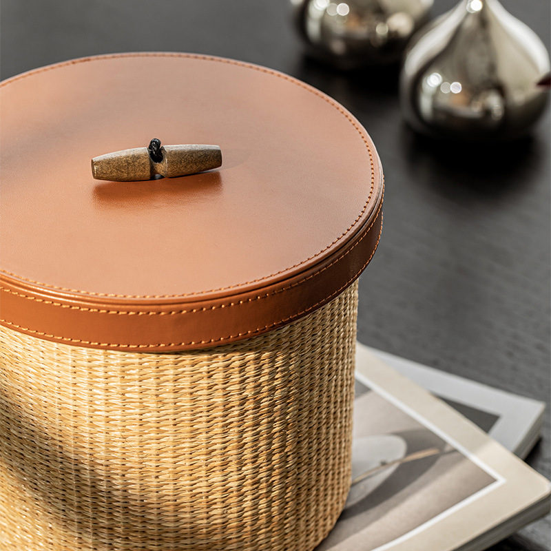 Retro rattan storage box Home  - đánh giá và giá Home Decor Retro