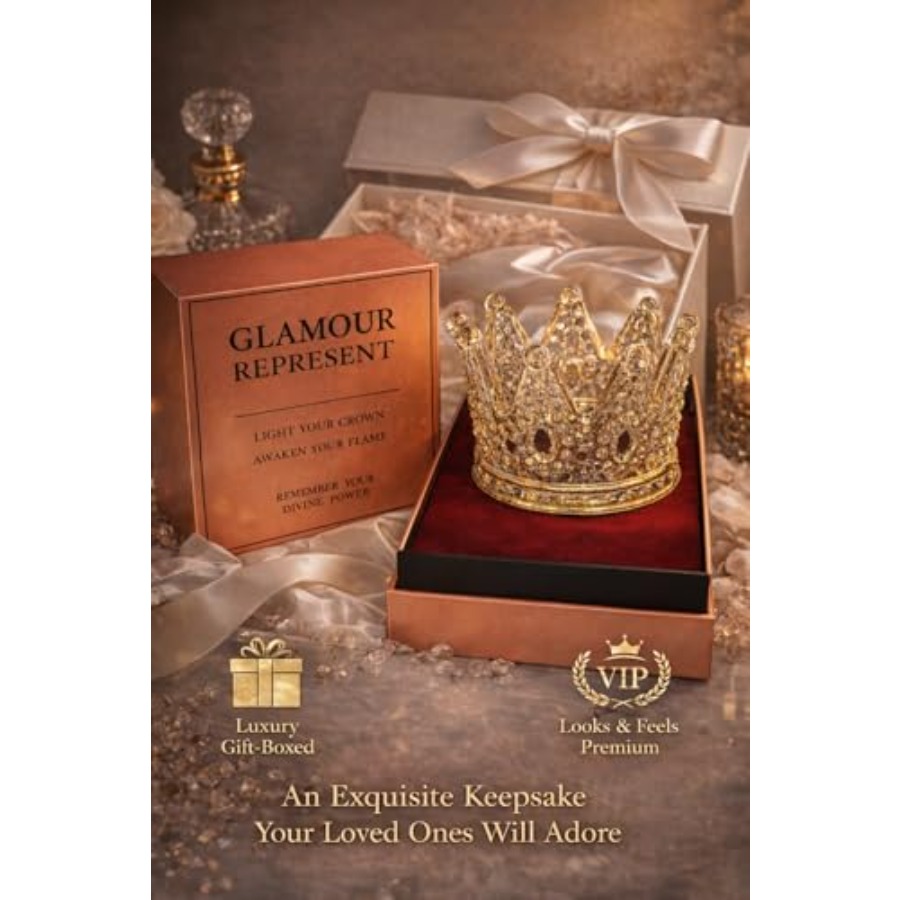 Luxury crown glass candle hold - đánh giá và giá Home Decor Gold