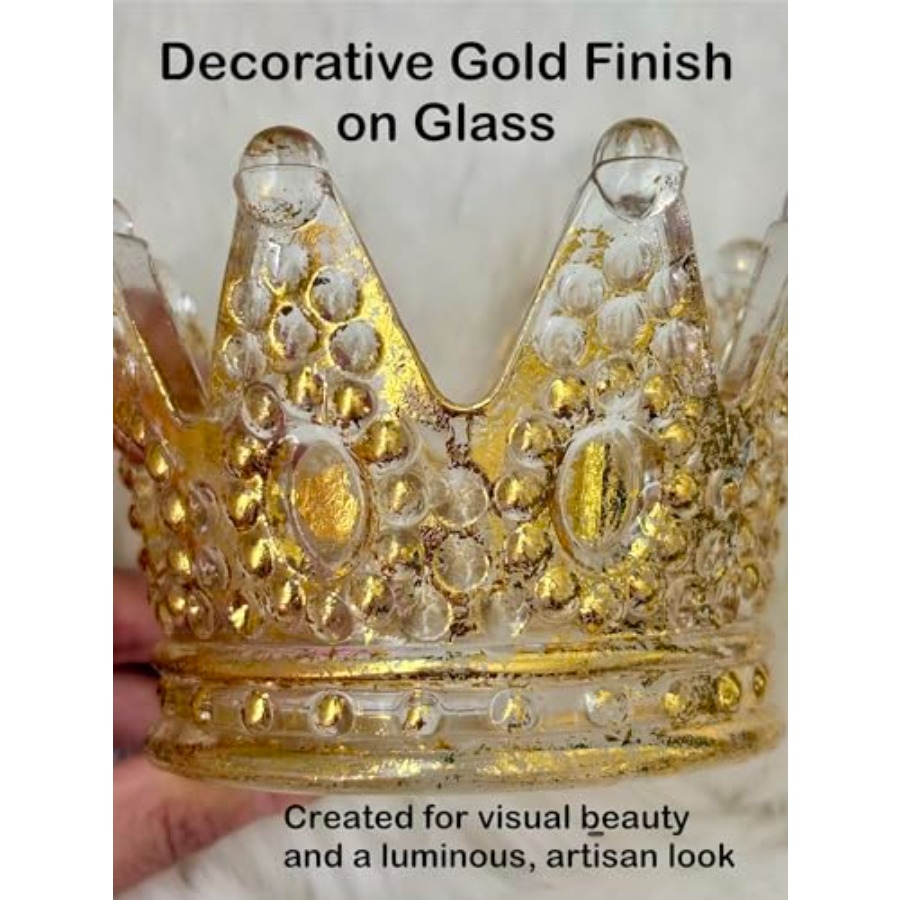 Luxury crown glass candle hold - đánh giá và giá Home Decor Gold