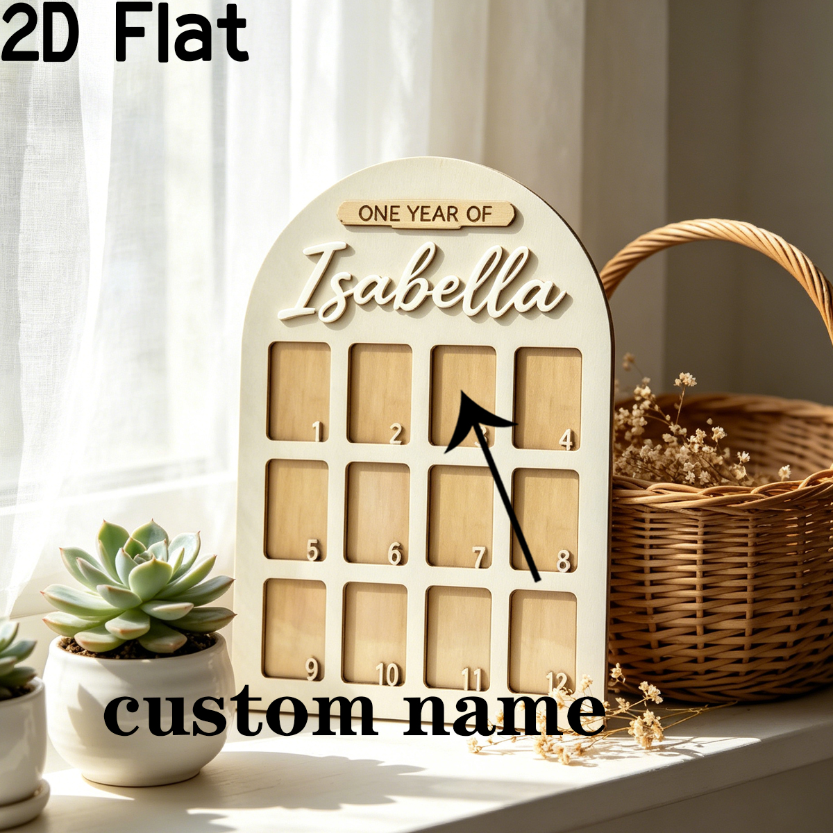 1Pc Custom Photo Record Board  - đánh giá và giá Home Decor For Birthday