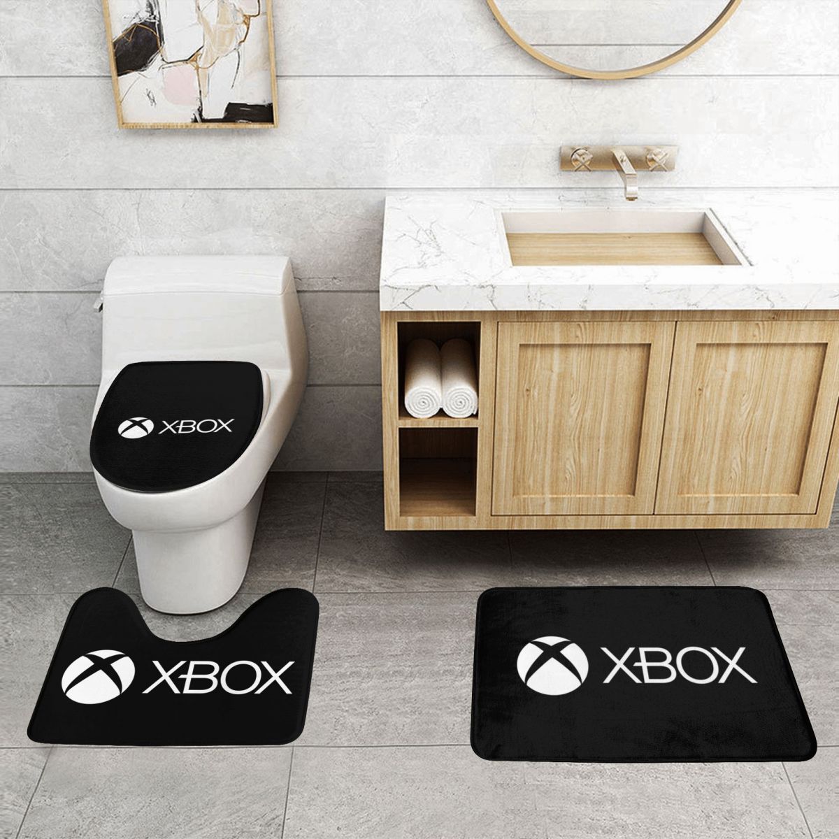 Xbox-game-pass 3 Pcs Bath Mat  - đánh giá và giá Home Decor Xbox Games