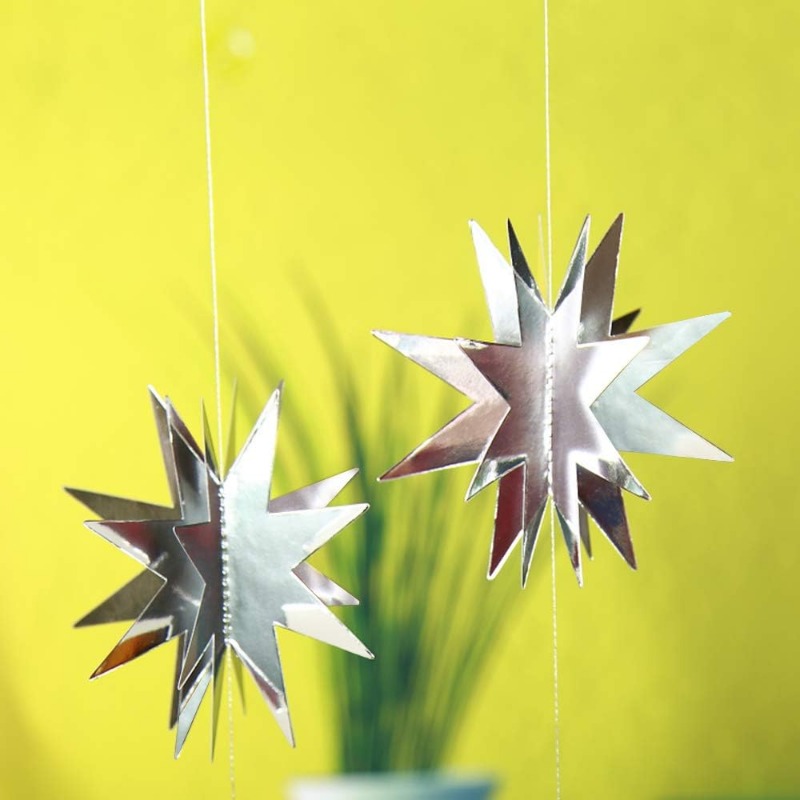 Silver Star Garland Party Deco - đánh giá và giá Home Decor Scrap