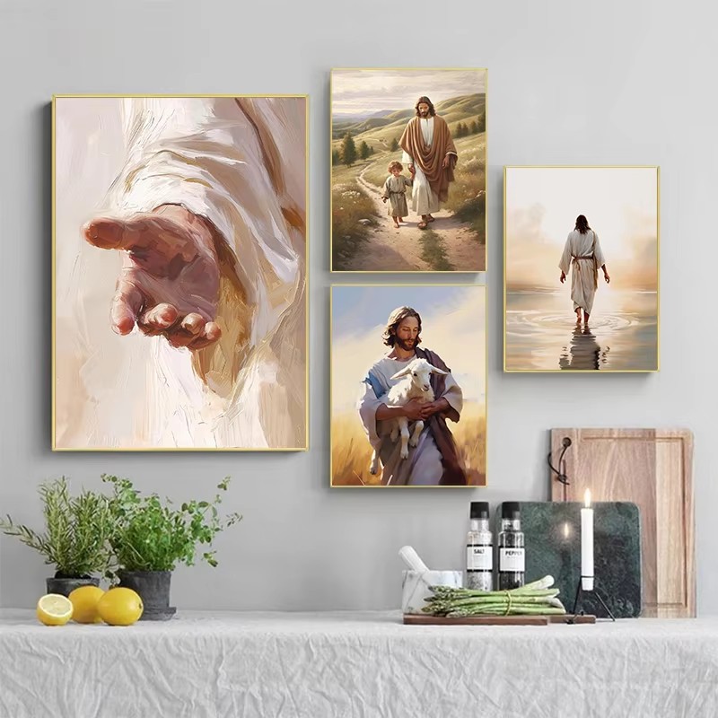 Classic Jesus Christ Walking o - đánh giá và giá Home Decor Zen