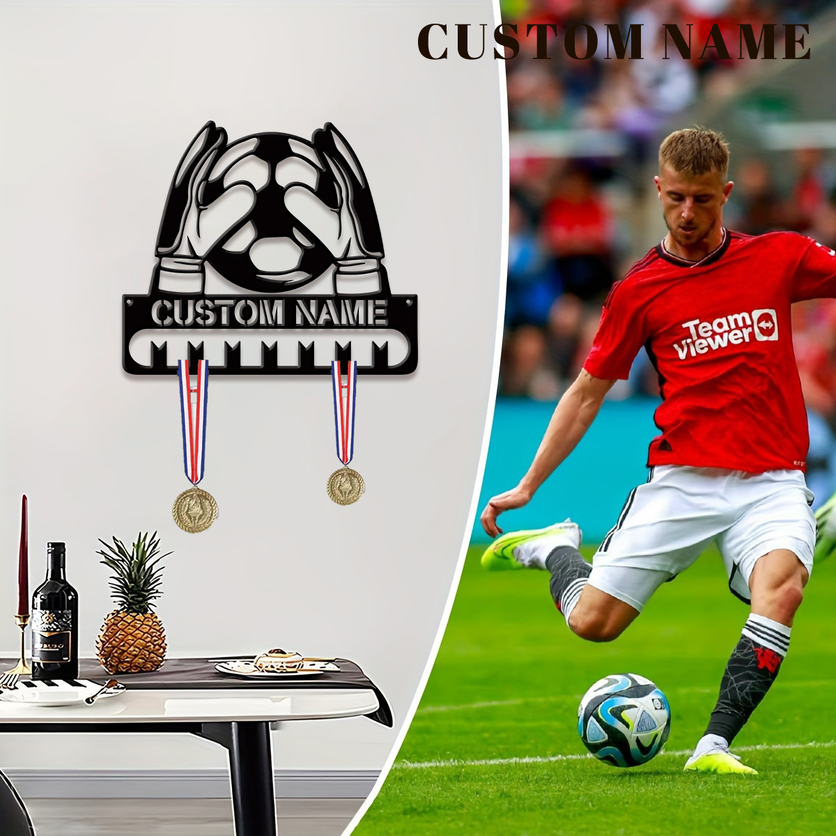 Custom Football Player Metal M - đánh giá và giá Home Decor For Birthday
