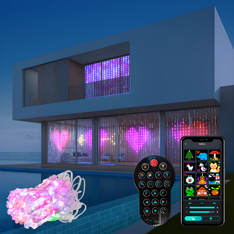 400LEDs RGBIC Smart Curtain Li - đánh giá và giá Home Decor App Free