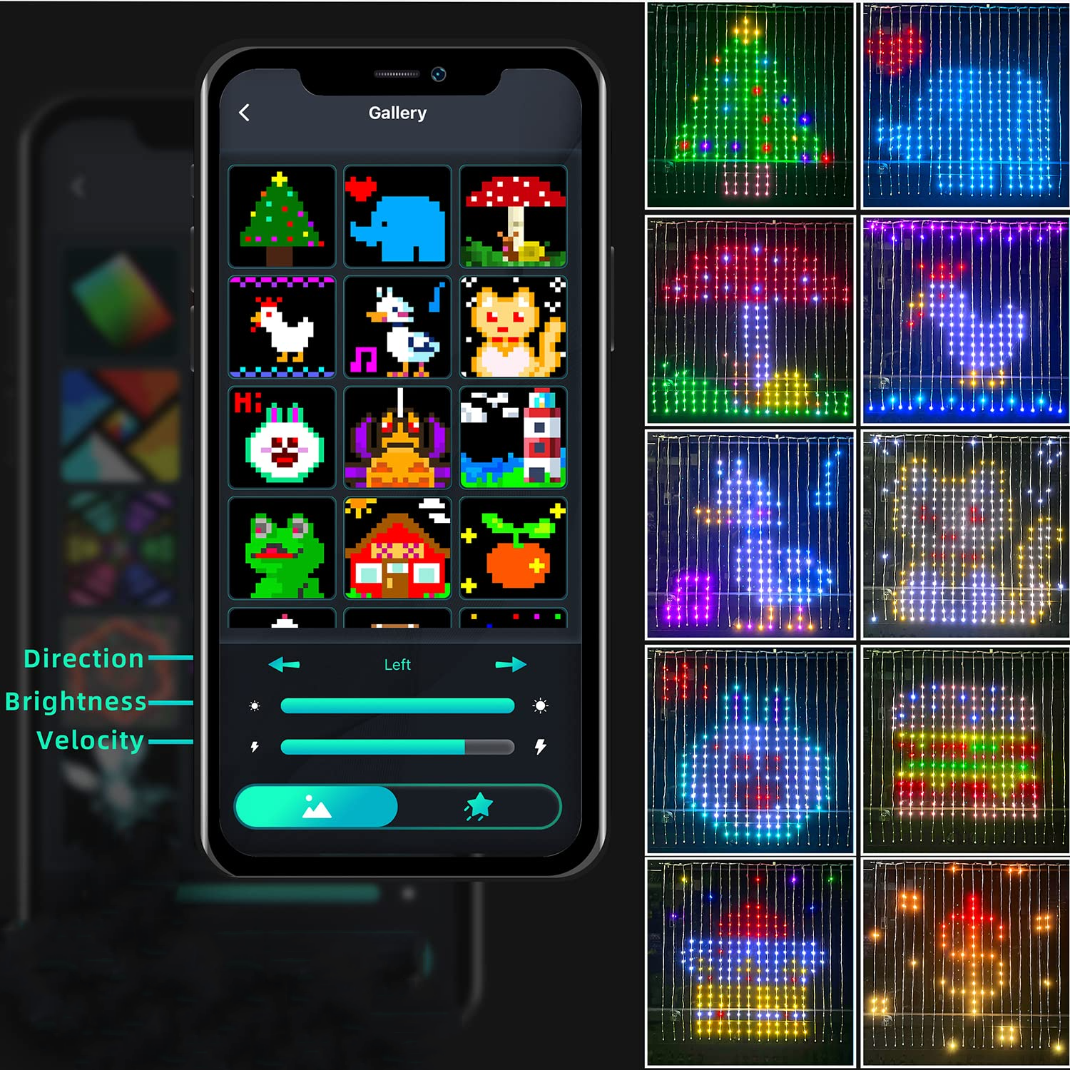 400LEDs RGBIC Smart Curtain Li - đánh giá và giá Home Decor App Free