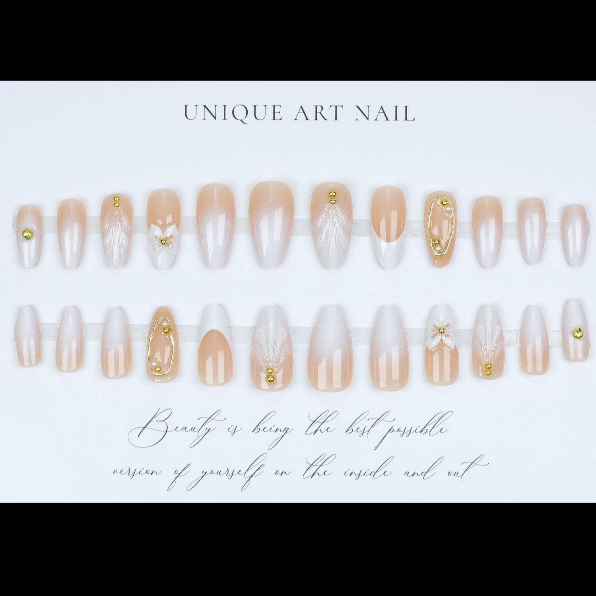3D fake nails for women girls  - đánh giá và giá Pressed Flower Frame