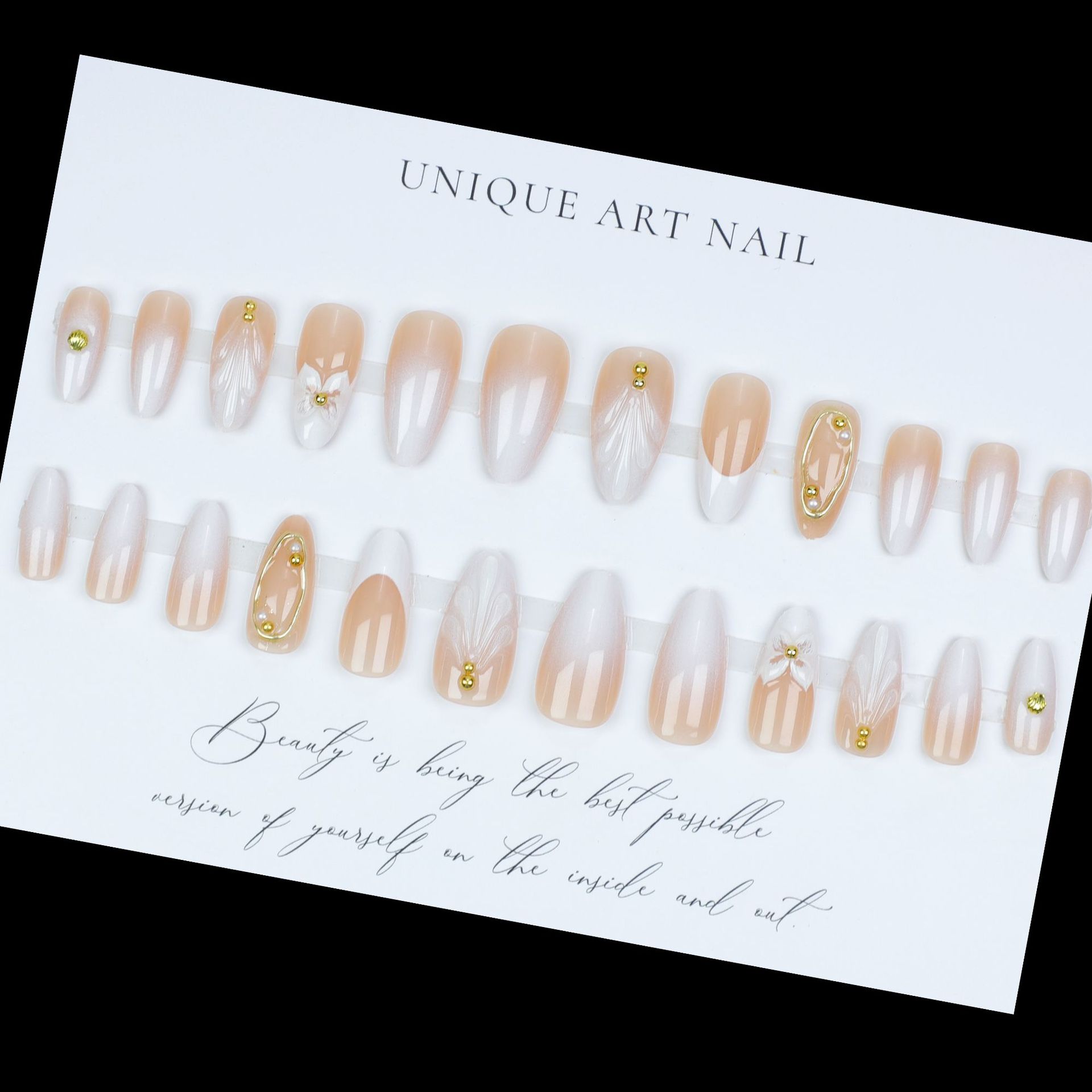 3D fake nails for women girls  - đánh giá và giá Pressed Flower Frame
