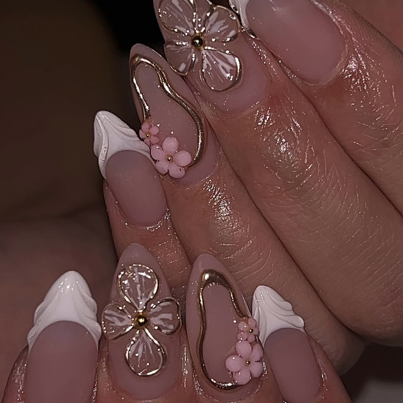 3D fake nails for women girls  - đánh giá và giá Pressed Flower Frame
