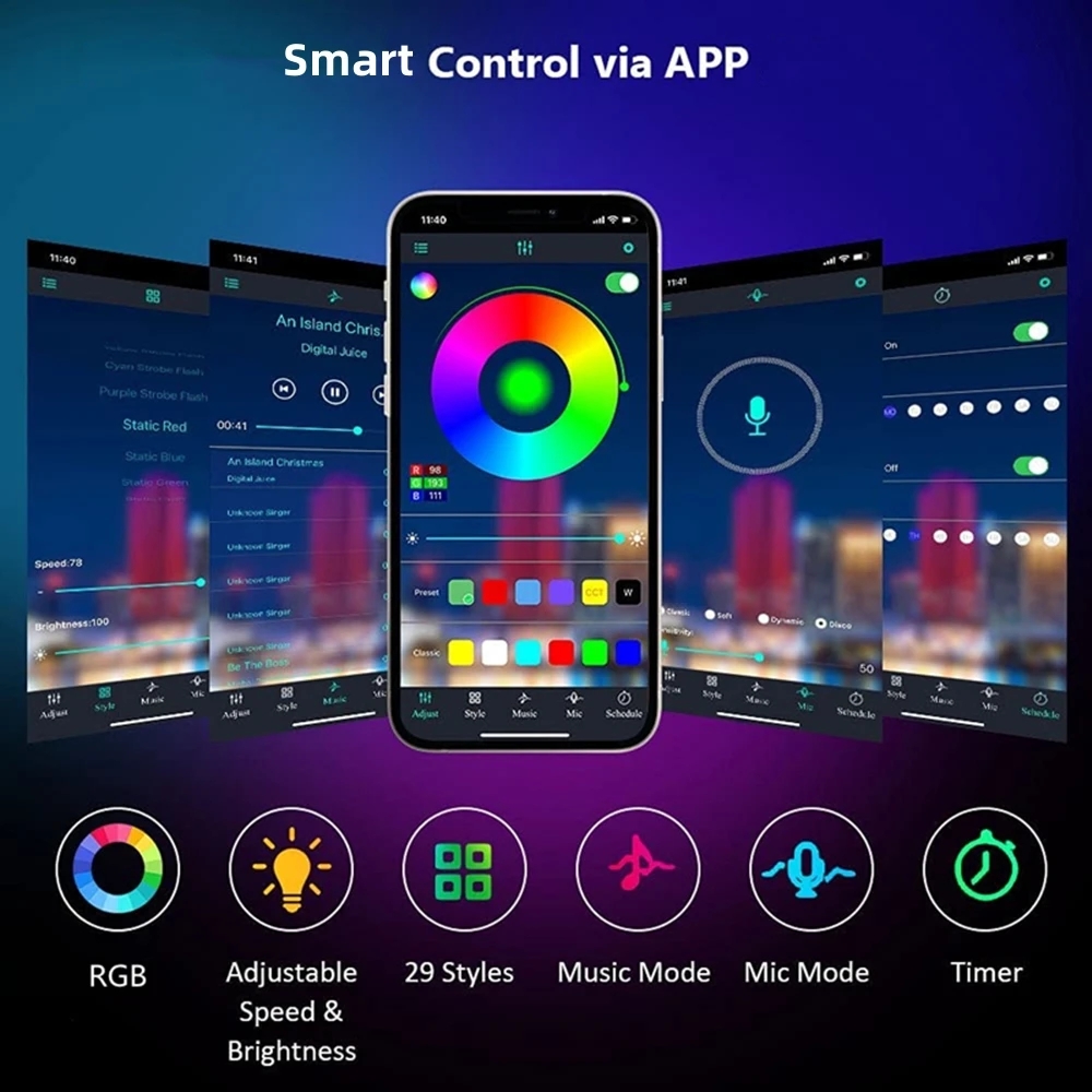 RGB LED Strip Lights Music Syn - đánh giá và giá Home Decor App Free