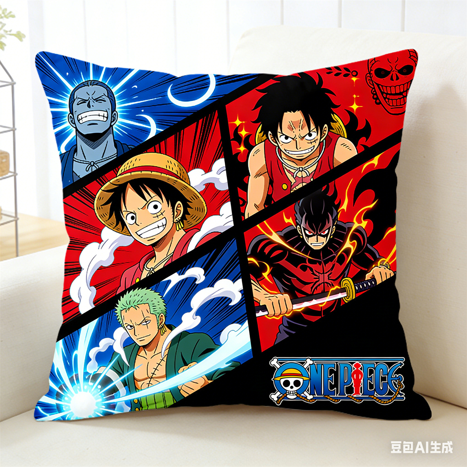 One Piece Pillow Cover, Anime  - đánh giá và giá Home Decor Online