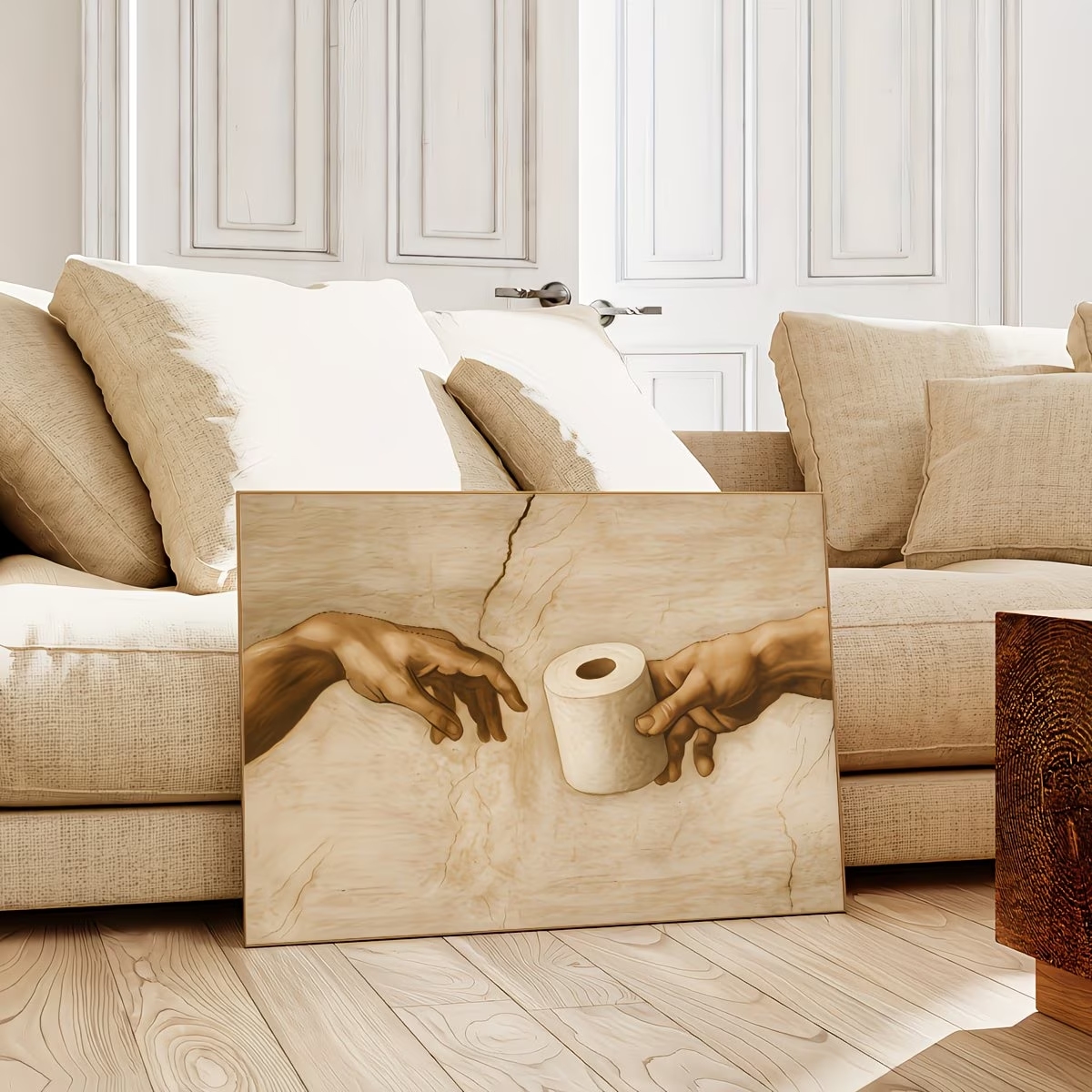 Retro Humorous Toilet Paper Wa - đánh giá và giá Home Decor Retro