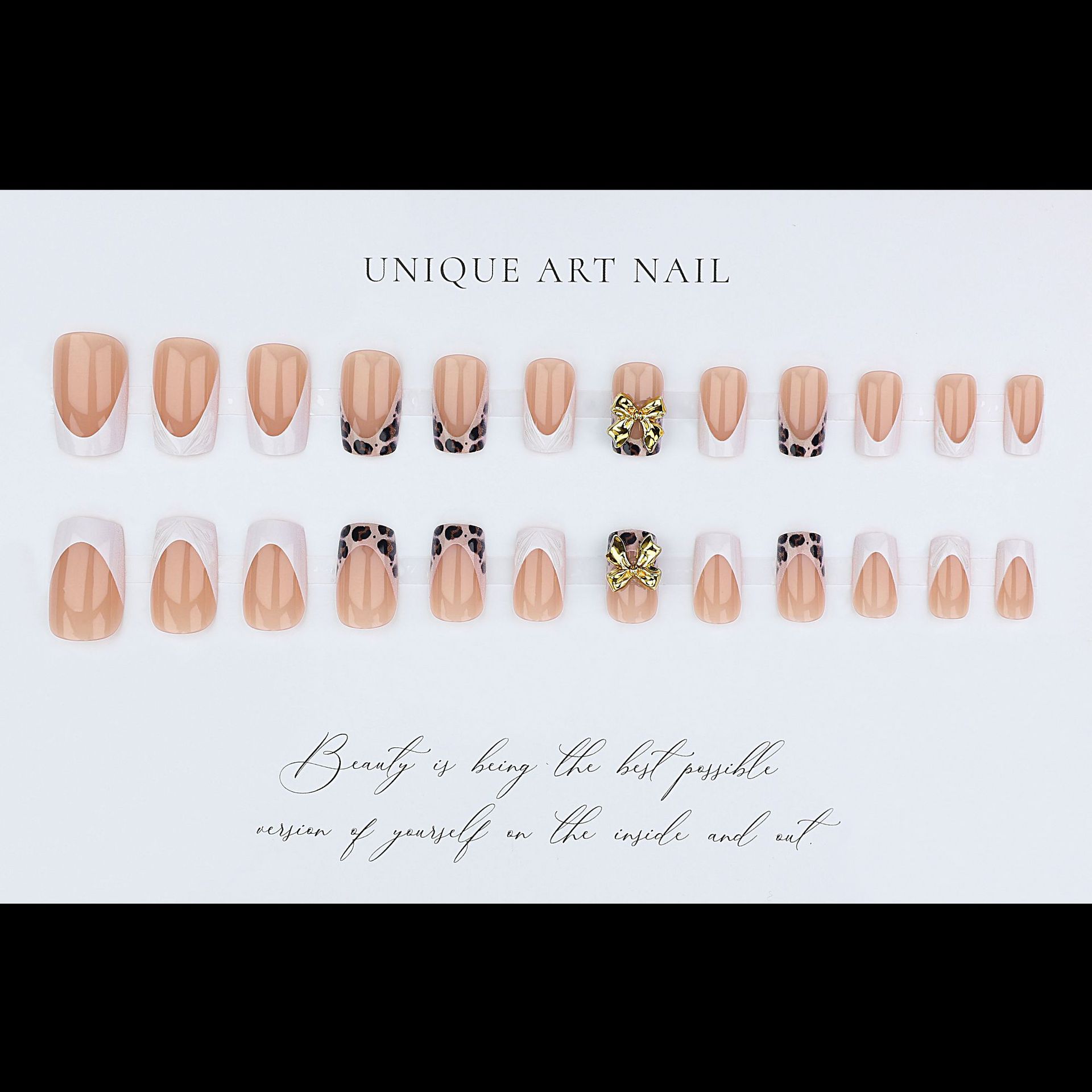 Short square fake nails for wo - đánh giá và giá Pressed Flower Frame