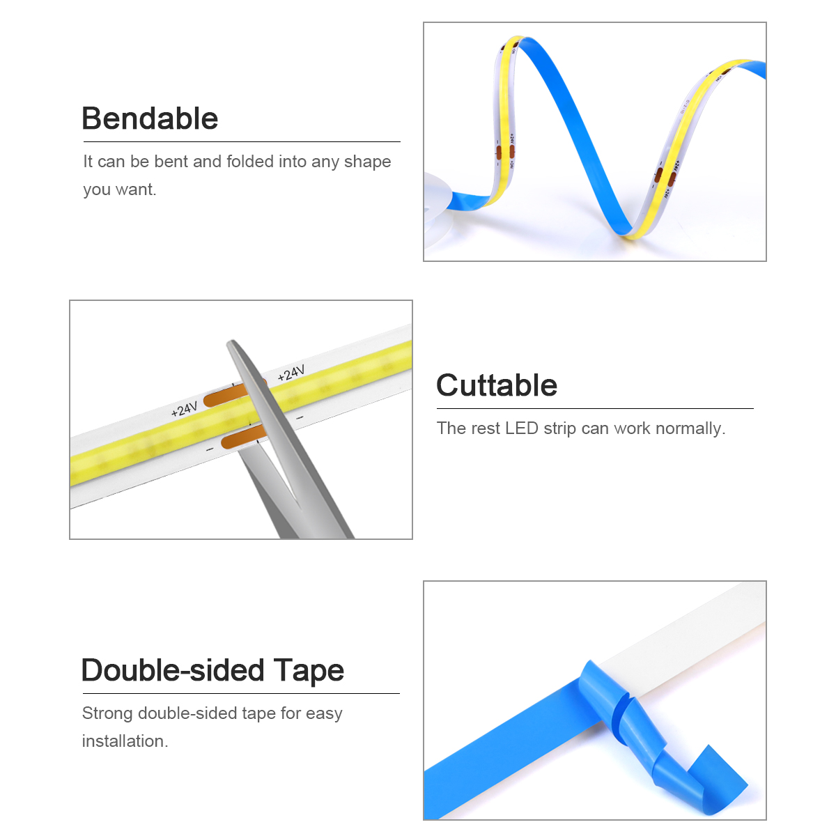 3M 5M 10M 24V COB LED Strip Li - đánh giá và giá Home Decor App Free