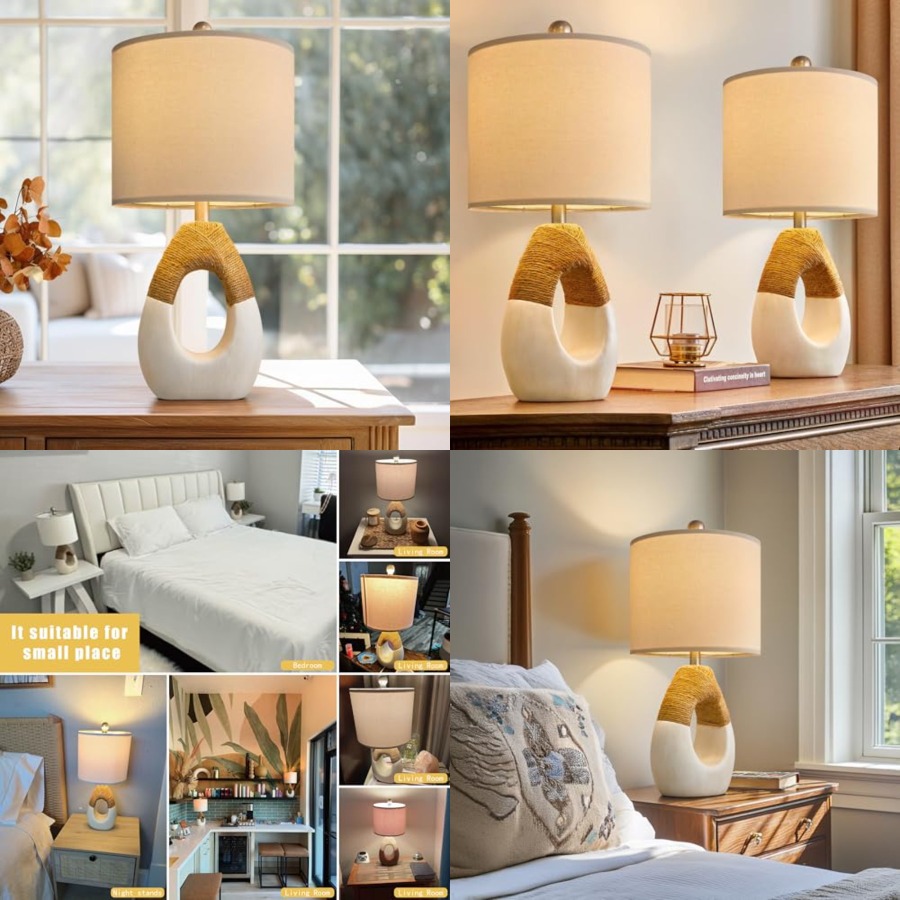 19'' Small Boho Table Lamps fo - đánh giá và giá Home Decor Living