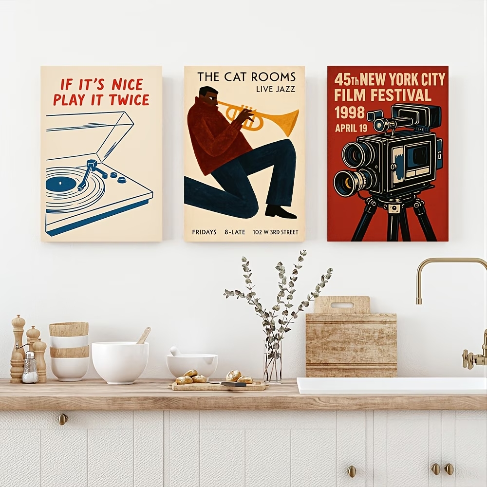 Modern,Retro Jazz Cat, New Yor - đánh giá và giá Home Decor Retro
