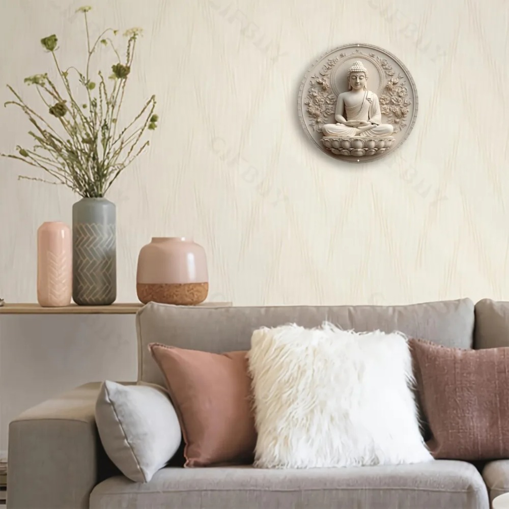 Buddha Statue Metal Sign | 2D  - đánh giá và giá Home Decor Zen