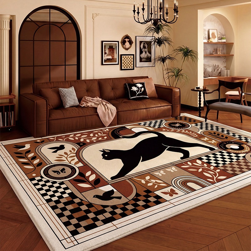 Checkerboard Black Cat Living  - đánh giá và giá Home Decor Ig