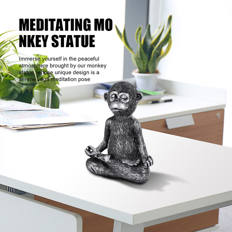Meditating Monkey Statue Resin - đánh giá và giá Home Decor Living