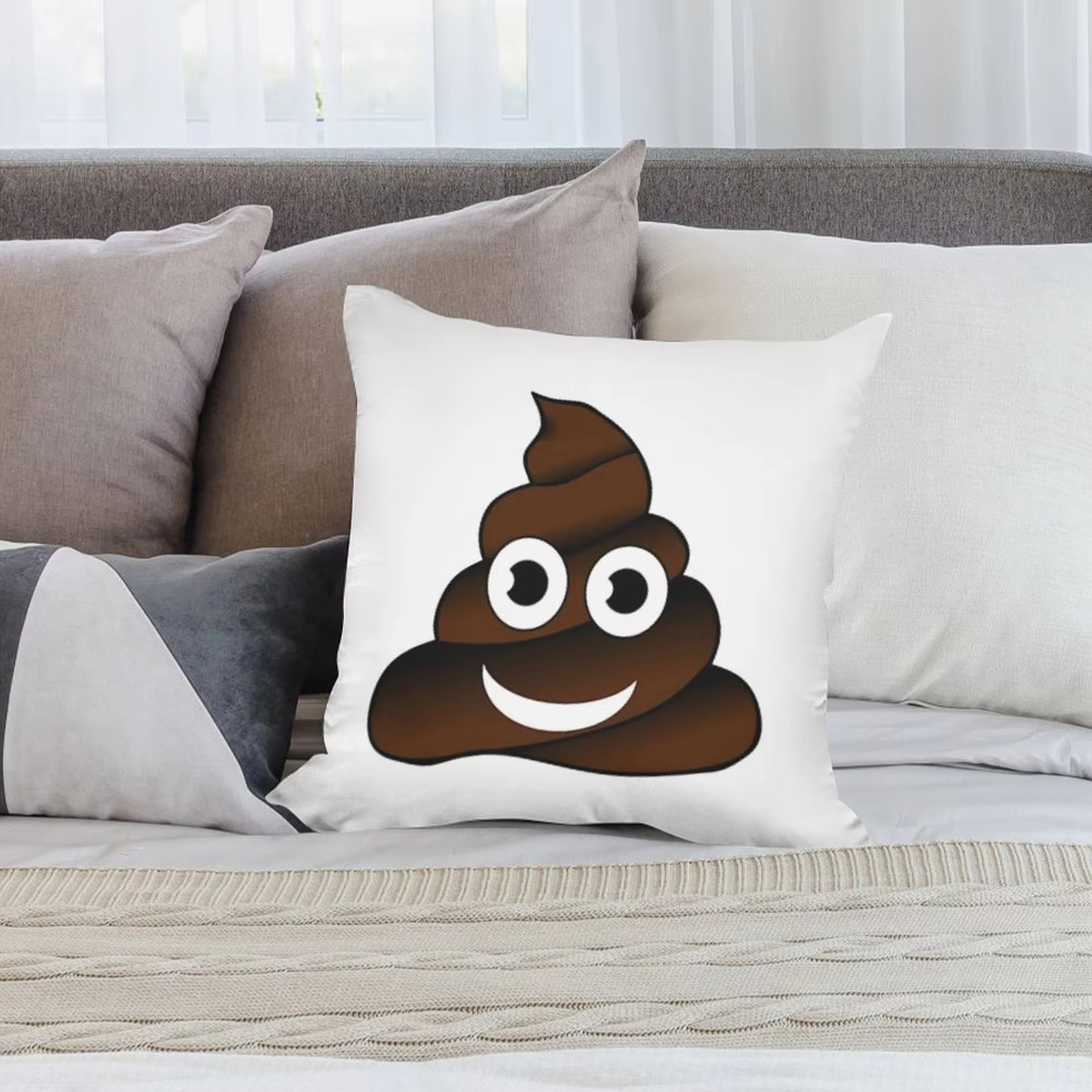 Double Sided Funny Poop Pillow - đánh giá và giá Home Decor Emoji